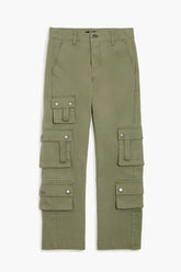 Forever 21 Kids Straight-Leg Cargo Pants (Girls + Boys) Sage