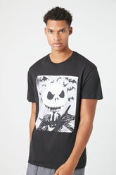 Forever 21 Men's Jack Skellington Graphic T-Shirt Black/Multi