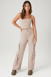 Forever 21 Women's Utility Cargo Drawstring Pants Goat