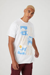 Forever 21 Men's Los Angeles Graphic T-Shirt White/Multi