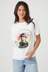 Forever 21 Women's Prince Peter Bob Dylan Graphic T-Shirt White/Multi