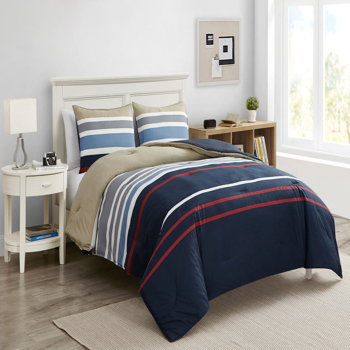 Nautica Bradford Comforter Set Navy