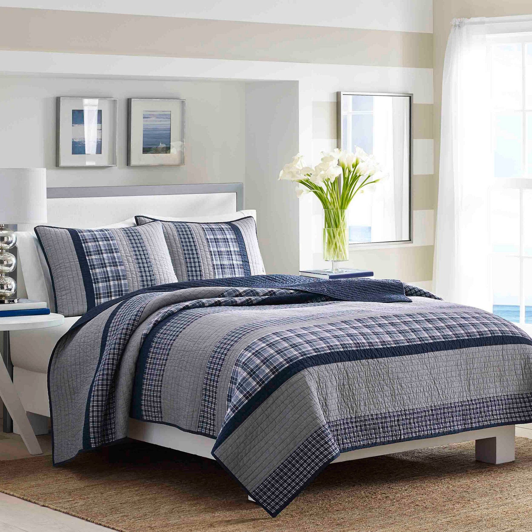 Nautica Adelson Standard Pillow Sham Navy