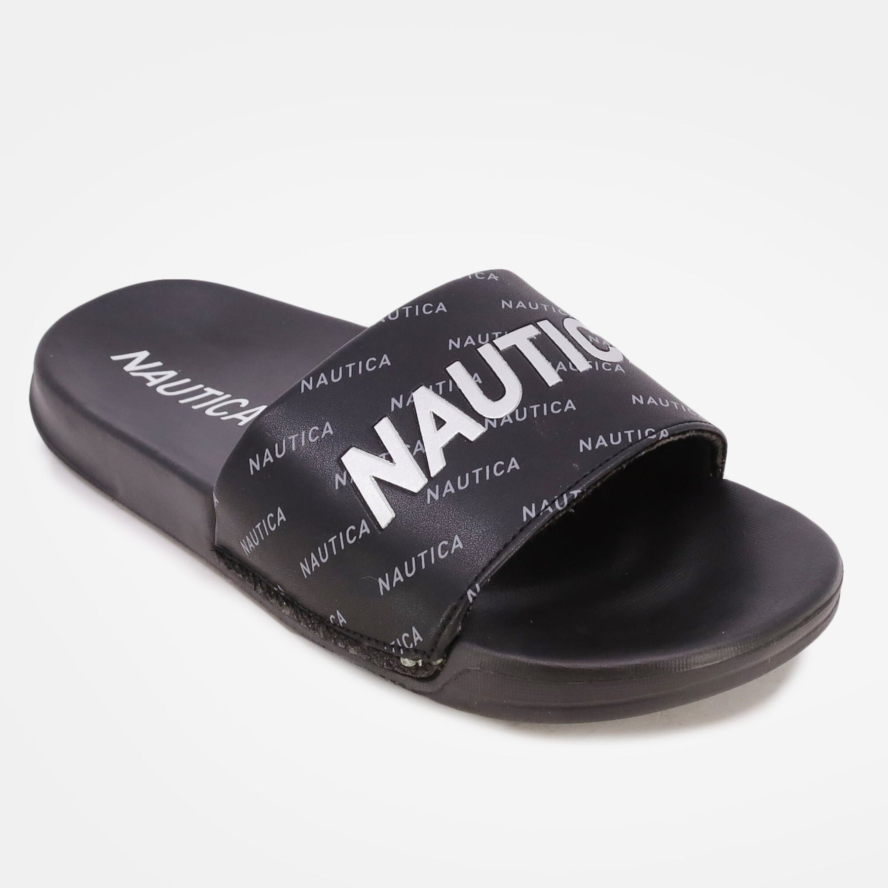 Nautica Women's Logo Embellished Slide Sandal Nautica Red