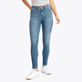 Nautica Women's Sustainably Crafted True Flex High-Rise Skinny Denim Blue Indigo Heather