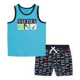 Nautica Toddler Boys' Tank Short 2Pc Set Antique White Wash