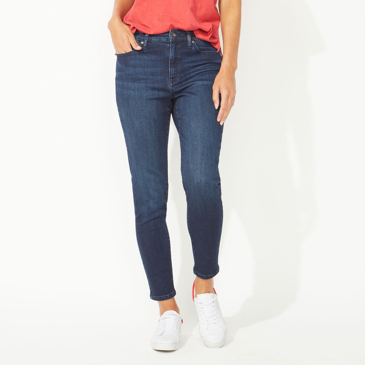 Nautica Women's Nautica Jeans Co. High-Rise Skinny Denim Workshirt Blue