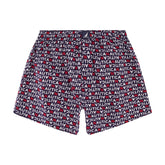 Nautica Men's Logo Print Woven Boxer Delphinium Blue