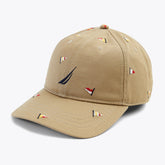 Nautica Men's J-Class Embroidered Printed Cap Military Tan