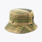 Nautica Men's Flannel Bucket Hat Olive Vine