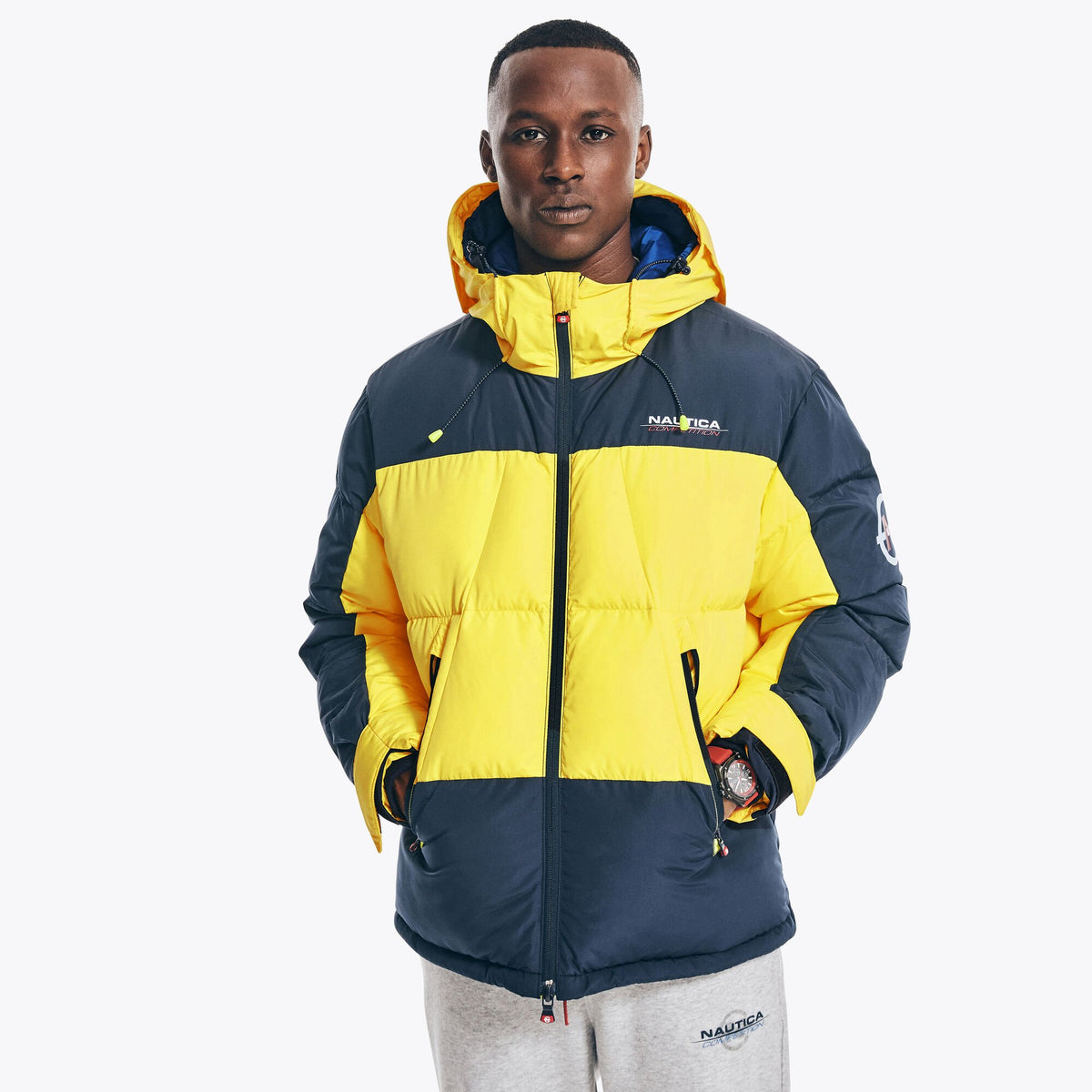 Nautica Men's Competition Tempasphere Parka Blazing Yellow