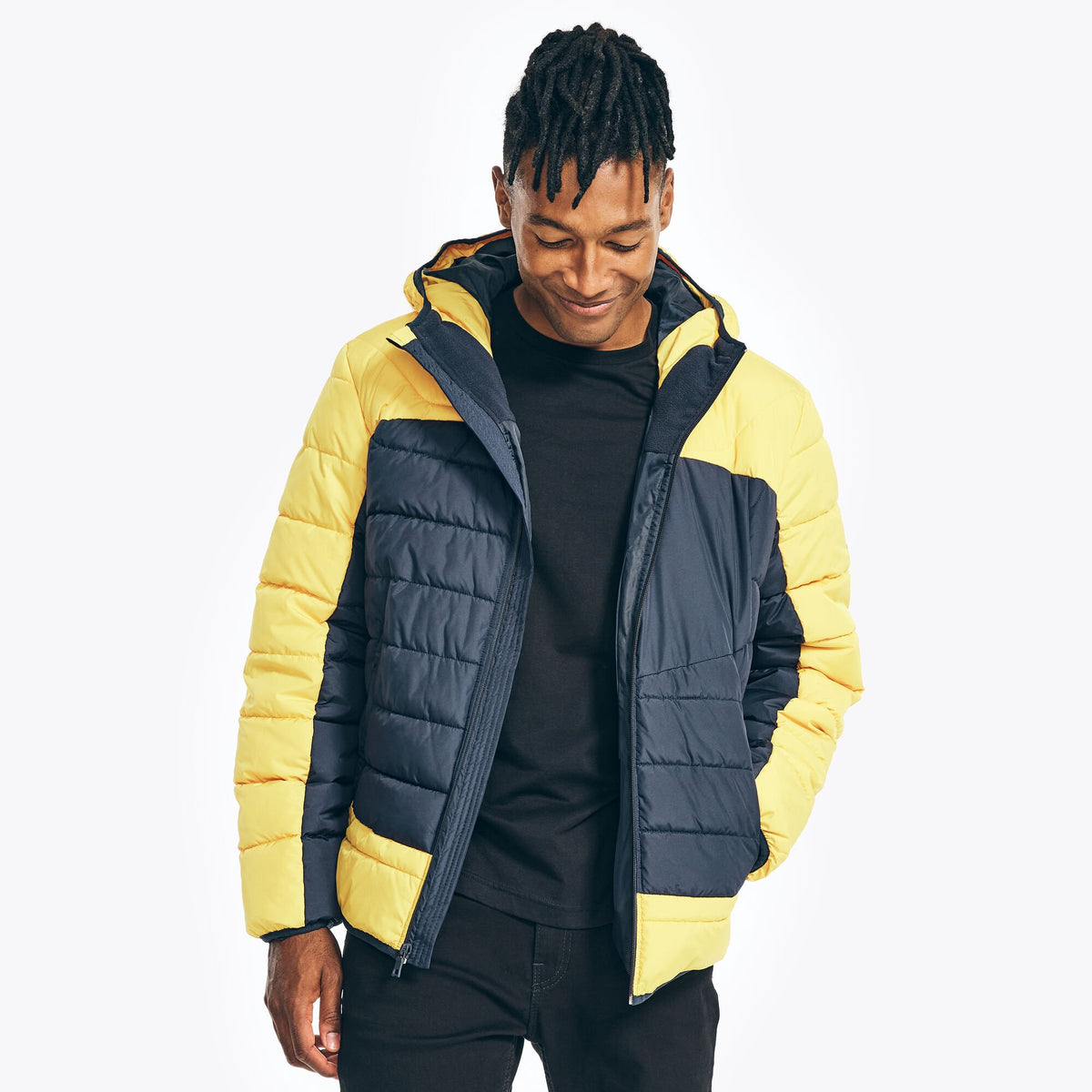 Nautica Men's Sustainably Crafted Tempasphere Puffer Jacket Navy