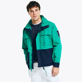 Nautica Men's Water-Resistant Sailing Jacket Dark Dill