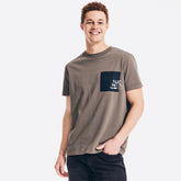 Nautica Men's Nautica Jeans Co. Graphic Pocket T-Shirt Hillside Olive