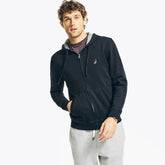 Nautica Men's Full-Zip Fleece Hoodie True Black