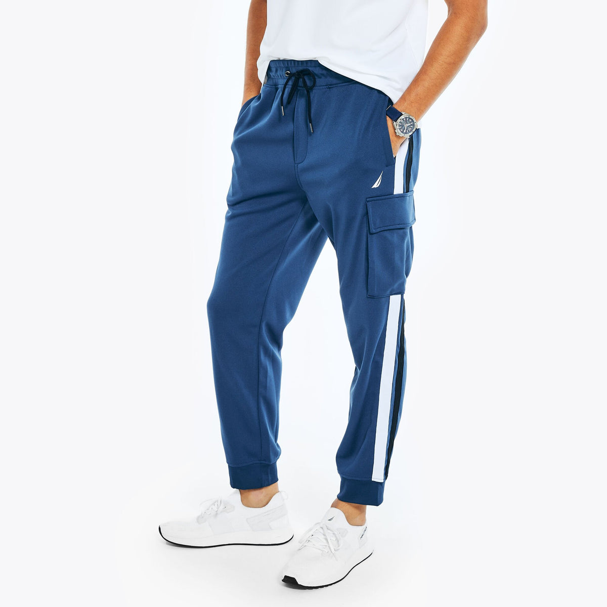 Nautica Men's Navtech Sustainably Crafted Track Pant Lapis Blue