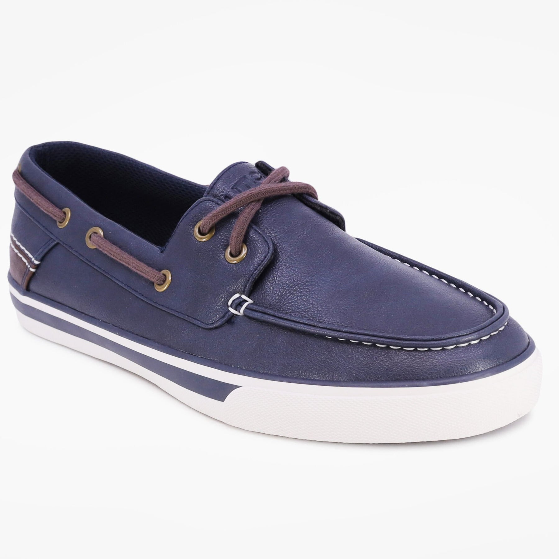 Nautica Men's Logo-Debossed Boat Shoe Navy