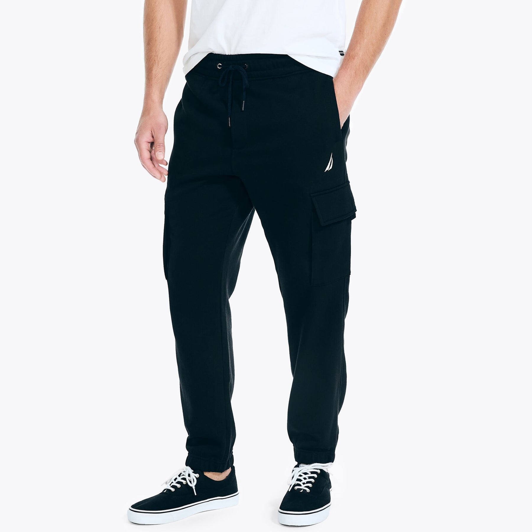 Nautica Men's Classic Fit Cargo Pant True Black