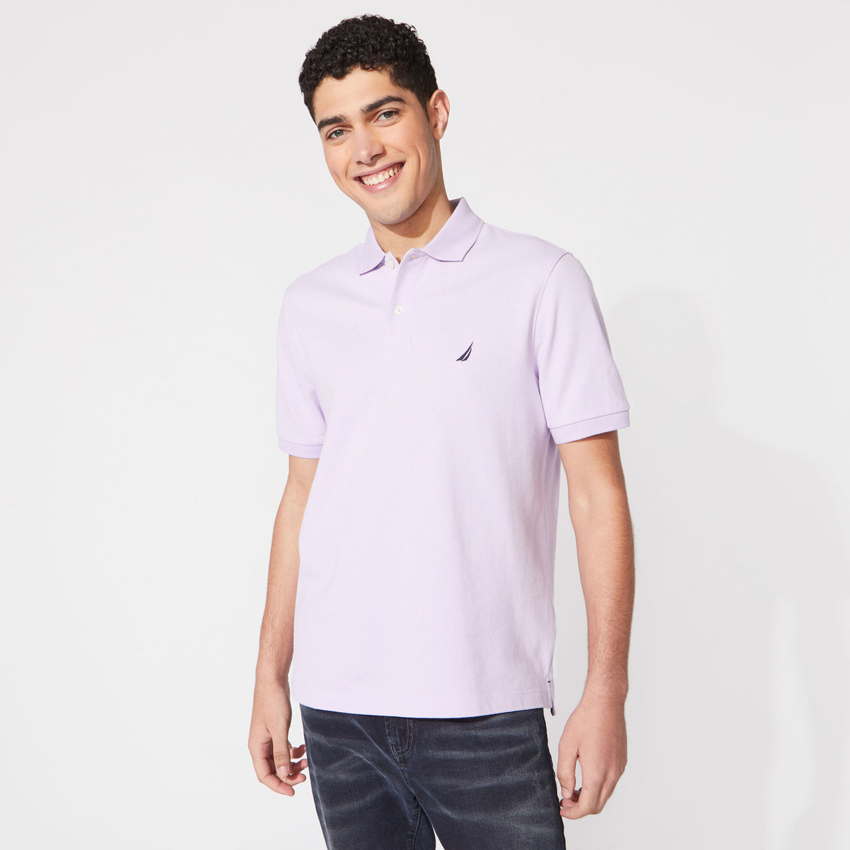 Nautica Men's Classic Fit Deck Polo Lavendula