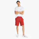 Nautica Men's 9" J-Class Fleece Short Nautica Red