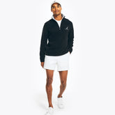 Nautica Men's Nautex Half-Zip Sweatshirt True Black