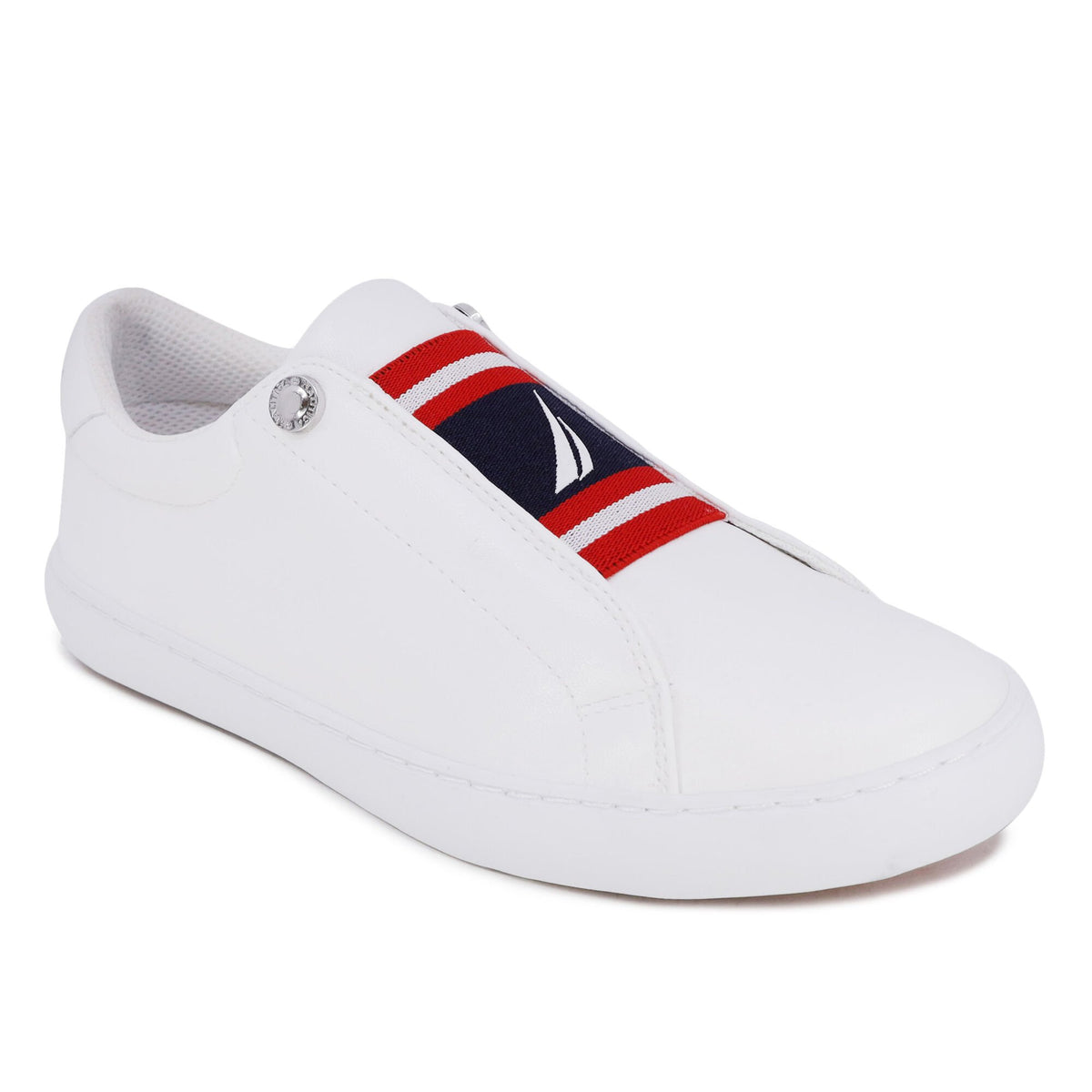 Nautica Women's Slip-On Sneaker White