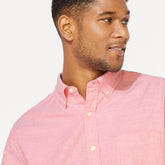 Nautica Men's Big & Tall Classic Fit Stretch Oxford Shirt Coral Dream