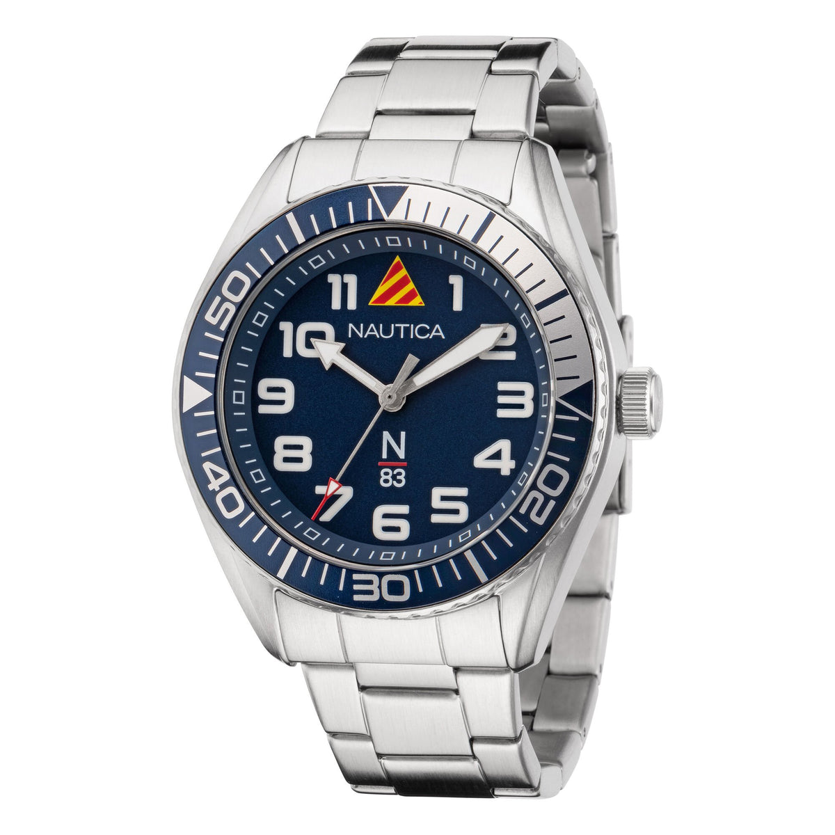 Nautica Men's Finn World Stainless Steel 3-Hand Watch Multi