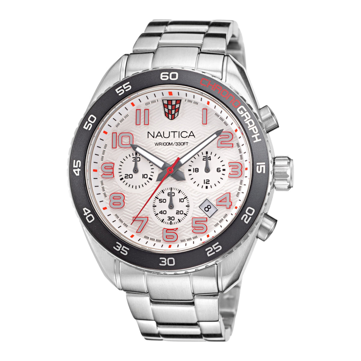 Nautica Men's Key Biscane Stainless Steel Chronograph Watch Multi