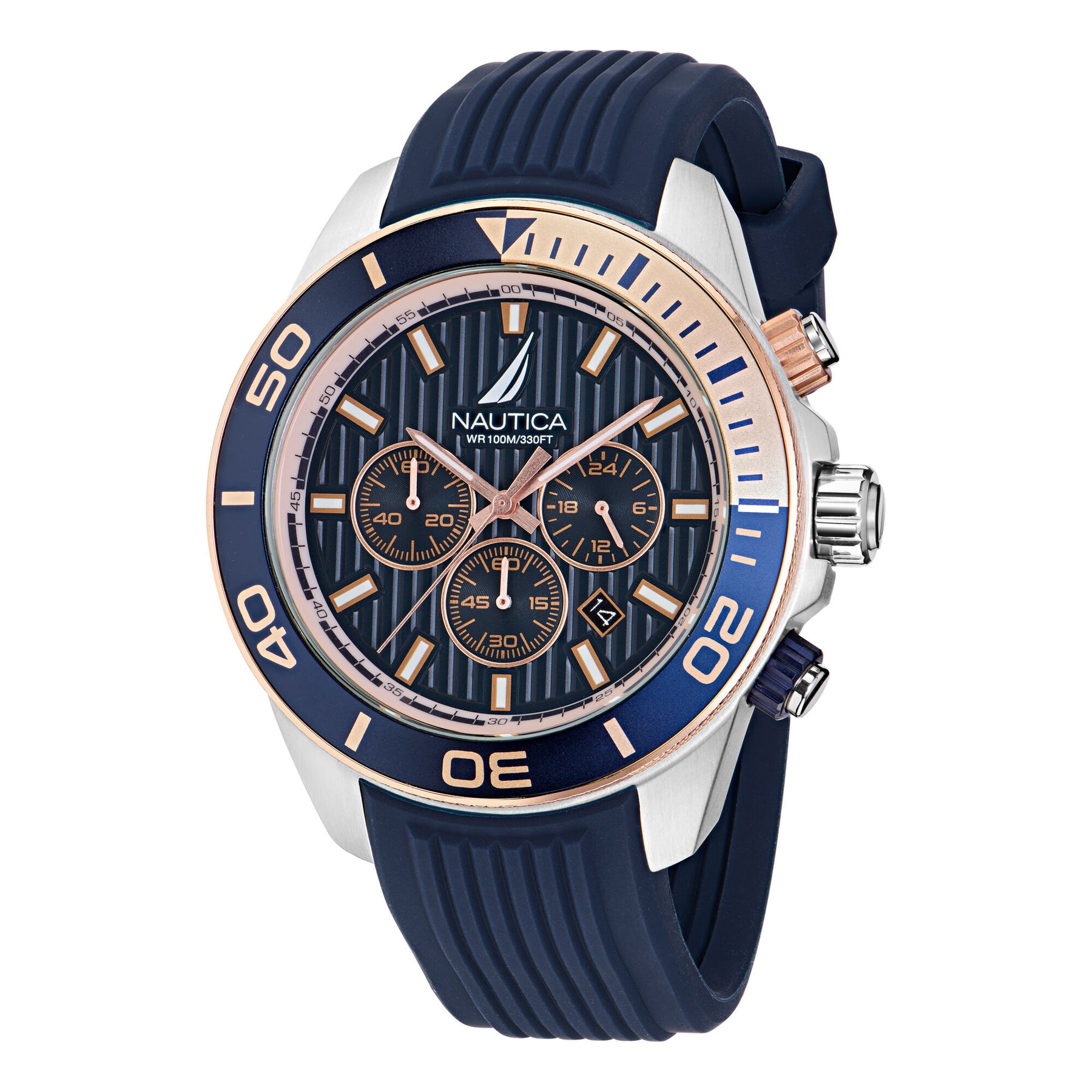 Nautica Men's Nautica One Silicone Chronograph Watch Multi