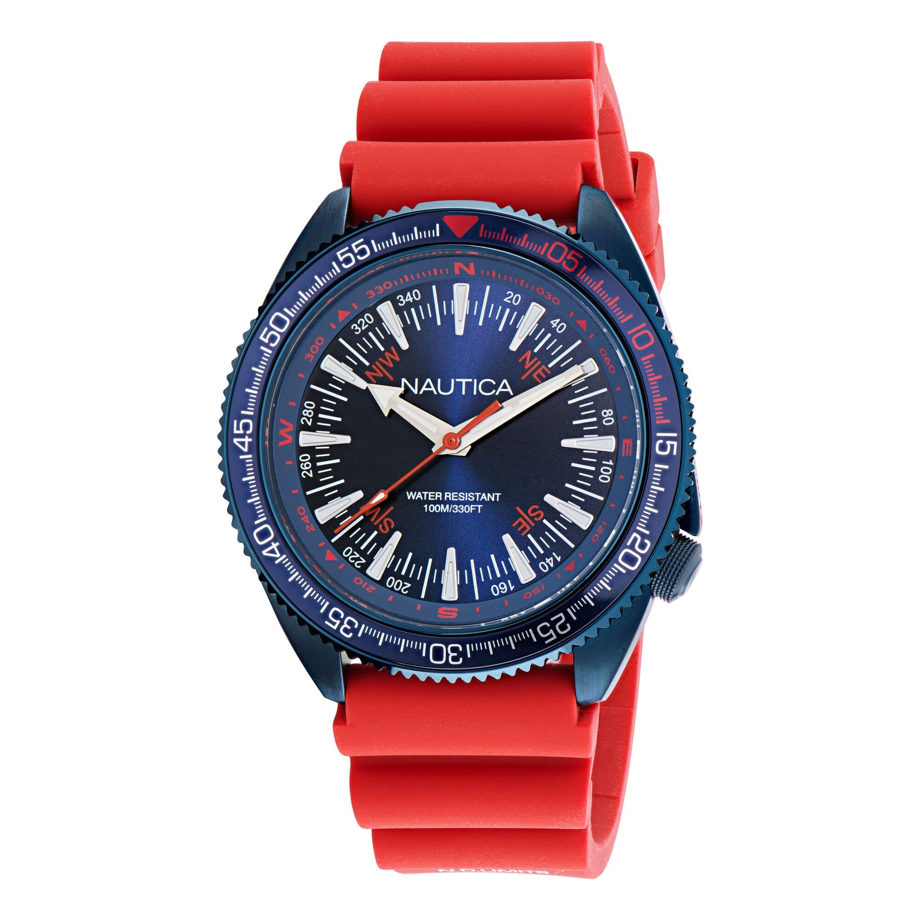 Nautica Men's Nautica Vintage 3-Hand Silicone Watch Multi