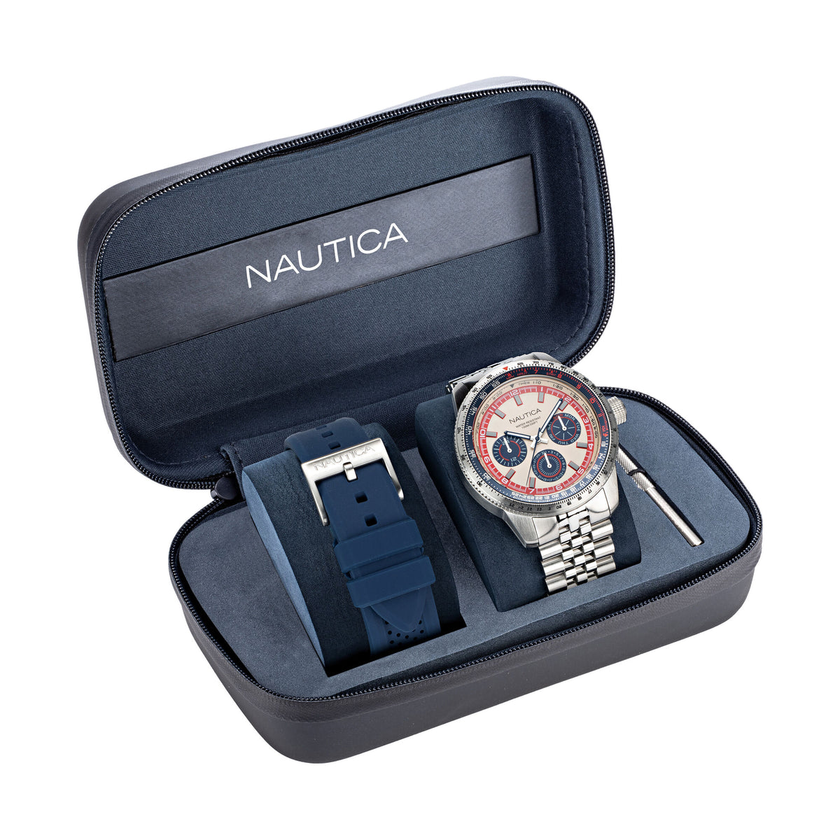 Nautica Men's -Function Watch Box Set Multi Multi