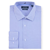 Nautica Men's Checkered Wrinkle-Resistant Shirt Sand Dune