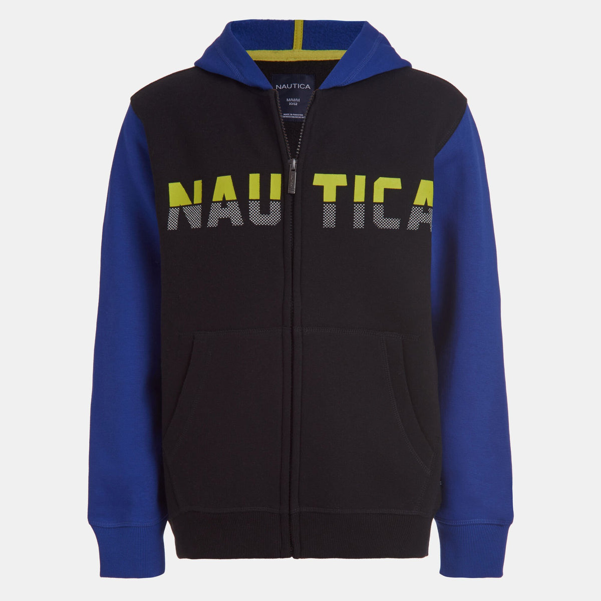 Nautica Toddler Boys' Colorblock Logo Full-Zip Hoodie (2T-4T) Black