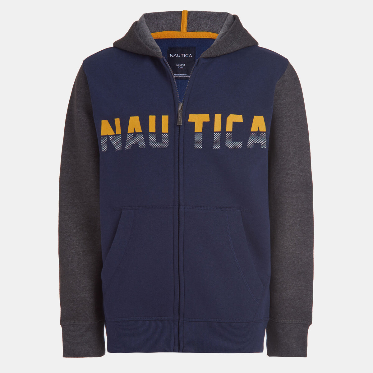 Nautica Toddler Boys' Colorblock Logo Full-Zip Hoodie (2T-4T) Oyster Bay Blue