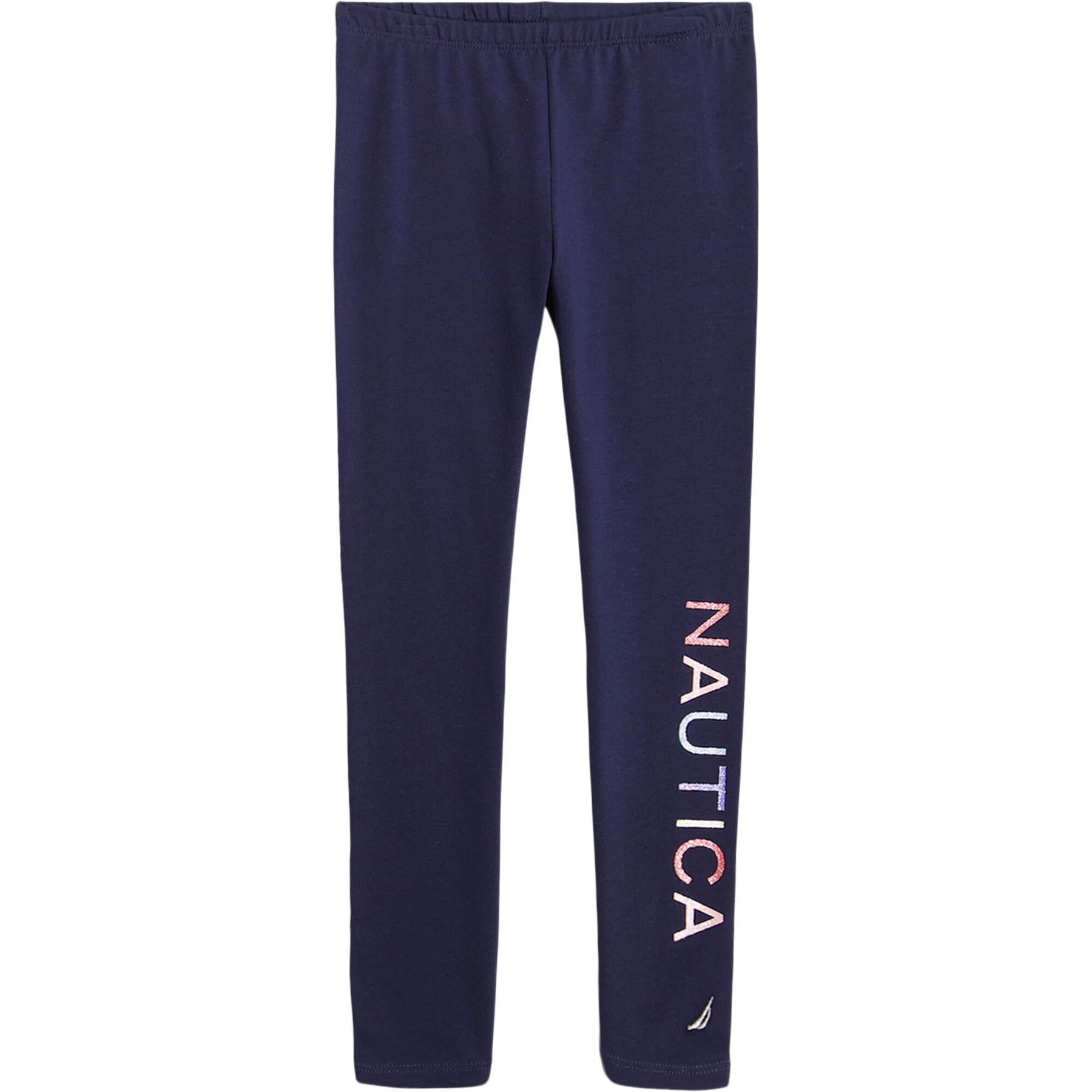 Nautica Toddler Girls' Glitter Logo Legging (2T-4T) Navy