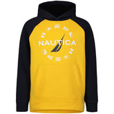 Nautica Boys' Flag Hoodie Soft Yellow