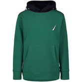 Nautica Toddler Boys' Logo Hoodie (2T-4T) Deep Forest Heather