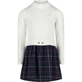 Nautica Toddler Girls' Windowpane Dress (2T-4T) White