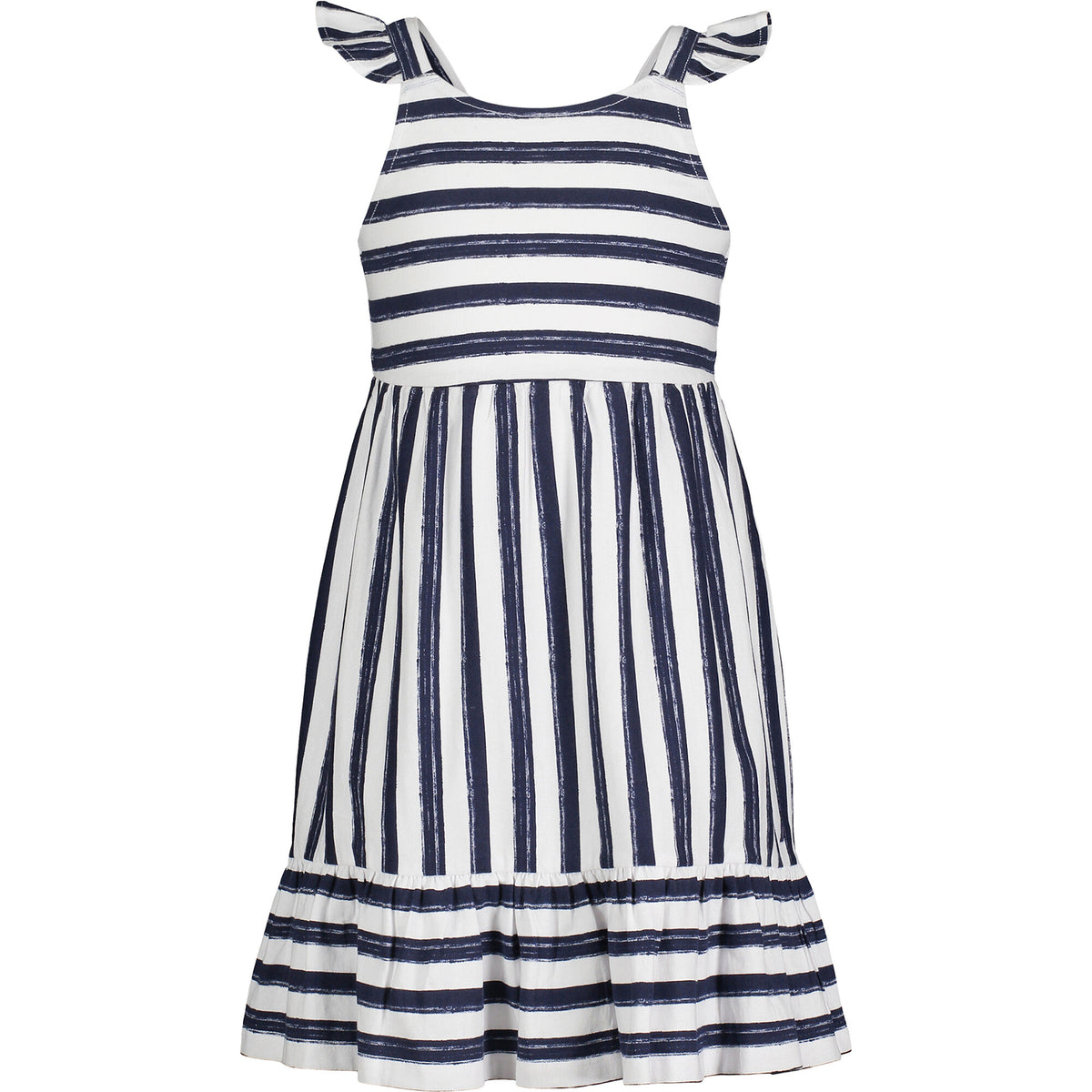 Nautica Toddler Girls' Watercolor-Stripe Dress (2T-4T) Navy