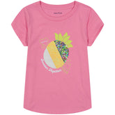 Nautica Toddler Girls' Sequin Pineapple T-Shirt (2T-4T) Faded Orange