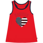 Nautica Girls' Sequin Heart Tank (7-16) Pale Orchid