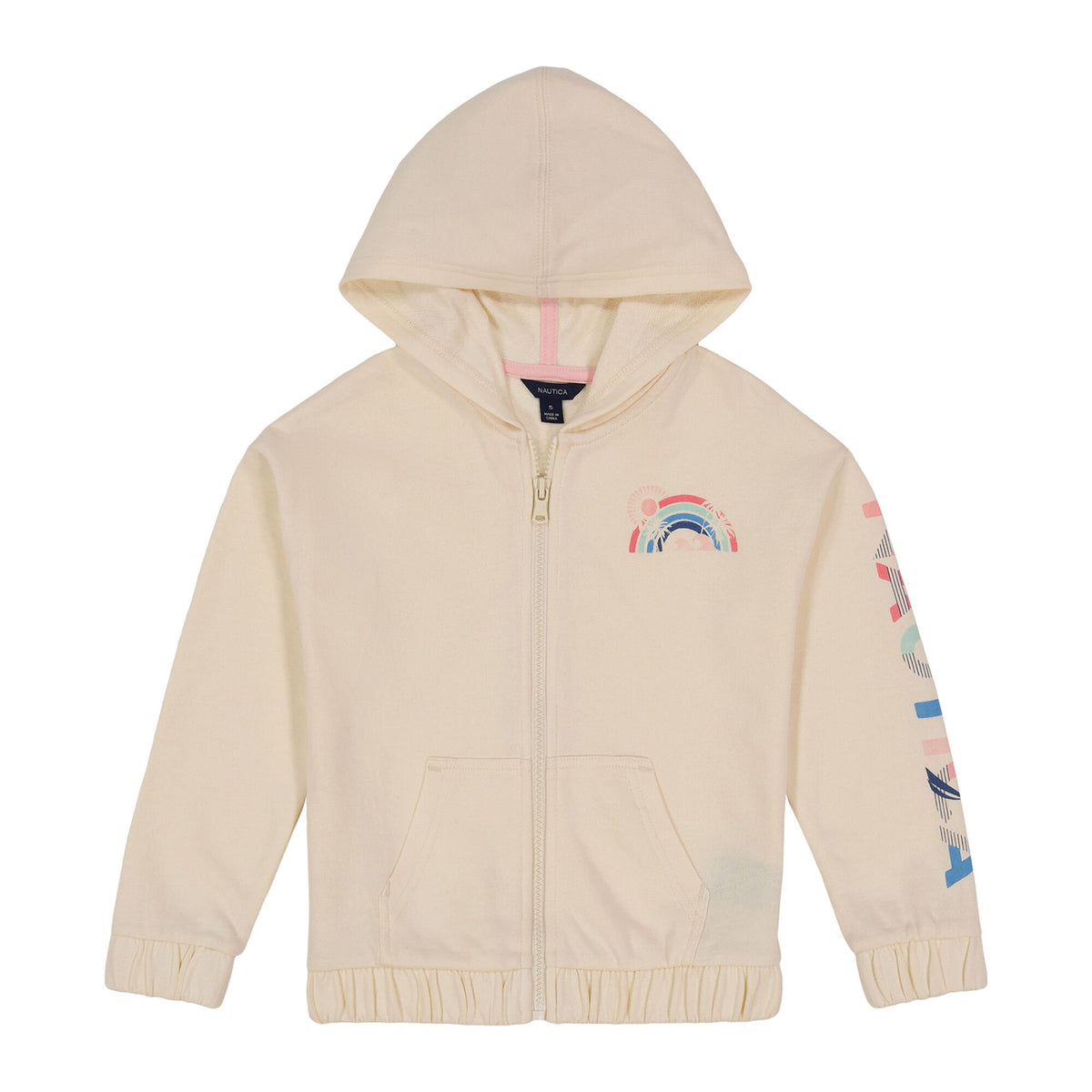 Nautica Girls' Sunset Hoodie (7-16) White Cap