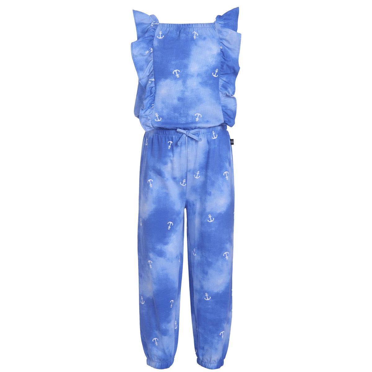 Nautica Toddler Girls' Tie-Dye Anchor Jumpsuit (2T-4T) Aquadream