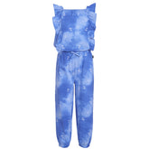 Nautica Little Girls' Tie-Dye Anchor Jumpsuit (4-6X) Aquadream