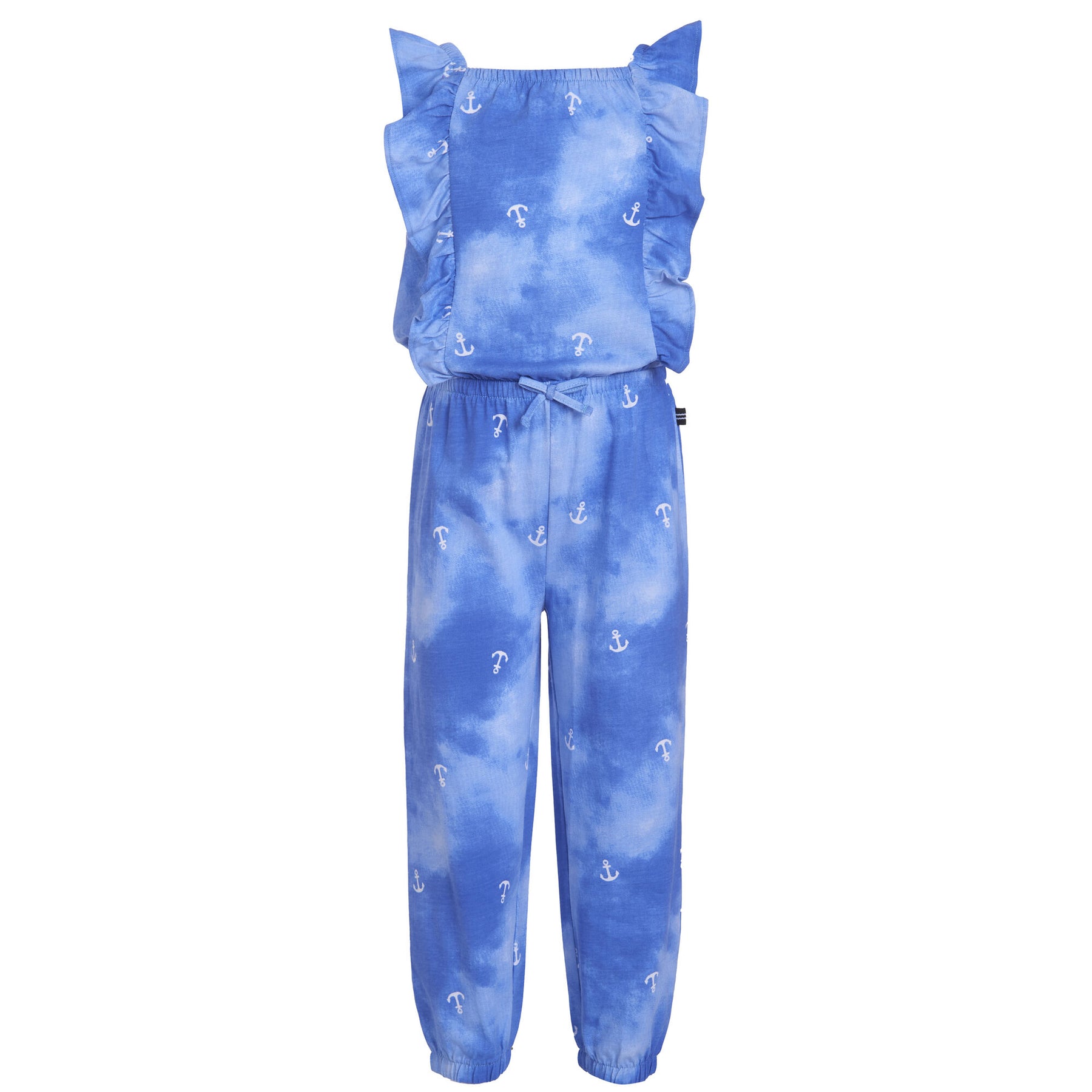 Nautica Little Girls' Tie-Dye Anchor Jumpsuit (4-6X) Aquadream