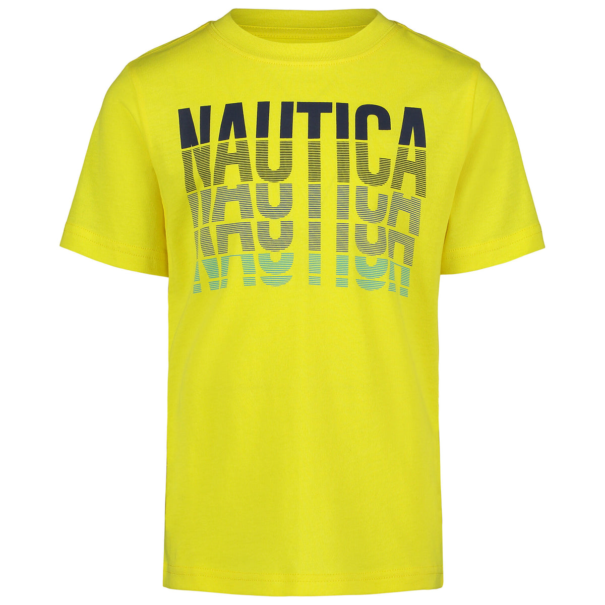 Nautica Little Boys' Stacked Graphic T-Shirt Marigold