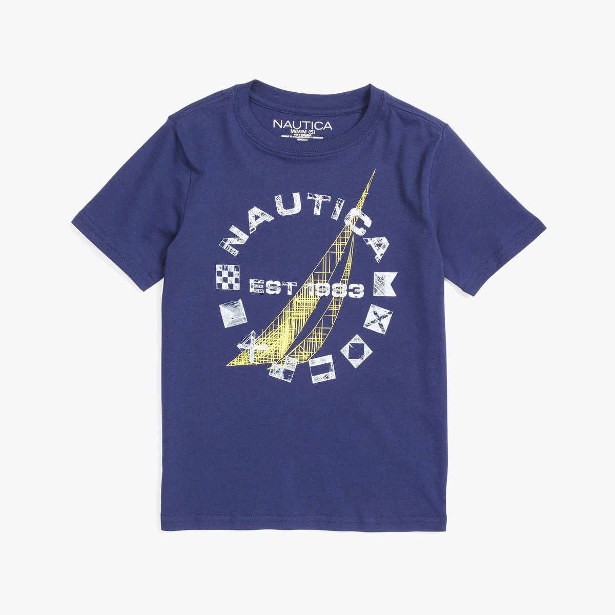 Nautica Boys' Sketch Graphic T-Shirt J Navy