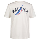 Nautica Toddler Boys' Americana J-Class Logo Graphic T-Shirt (2T-4T) Antique White Wash