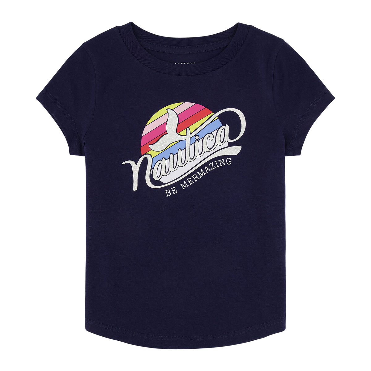Nautica Little Girls' Mermazing T-Shirt Navy